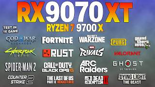 RX 9070 XT + Ryzen 7 9700x - Test in 16 Games 1080p | Current Performance?
