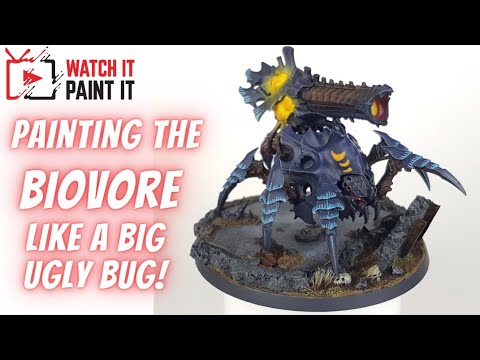 NEW Biovore Tyranid painted with hazard colors | Warhammer 40k