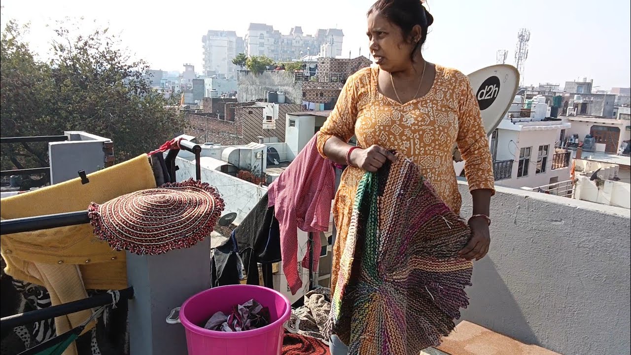 छुट्टी के दिन कि इतनी सारी साफ सफाई 