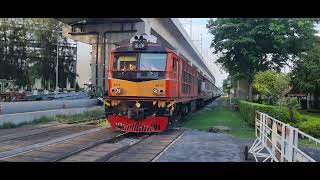 น้าต้อมสวมหมวก หมายเลข 4413 เร่งเครื่องเต็มที่ ทำขบวน 112 ออกจาก สถานีหลักสี่ | Rapid Train No.112