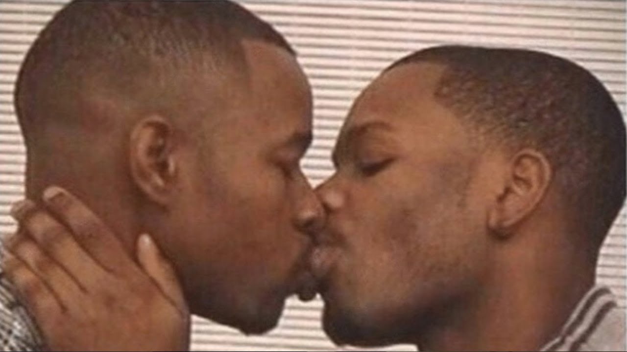 2 Gay Black Mens Kissing Meme Generator