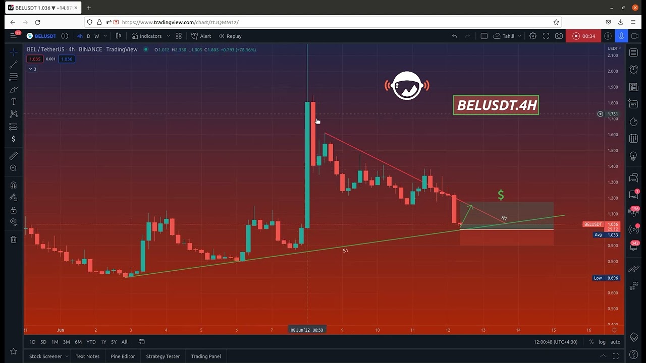 BELUSDT / June 12, 2022 - Price Analysis