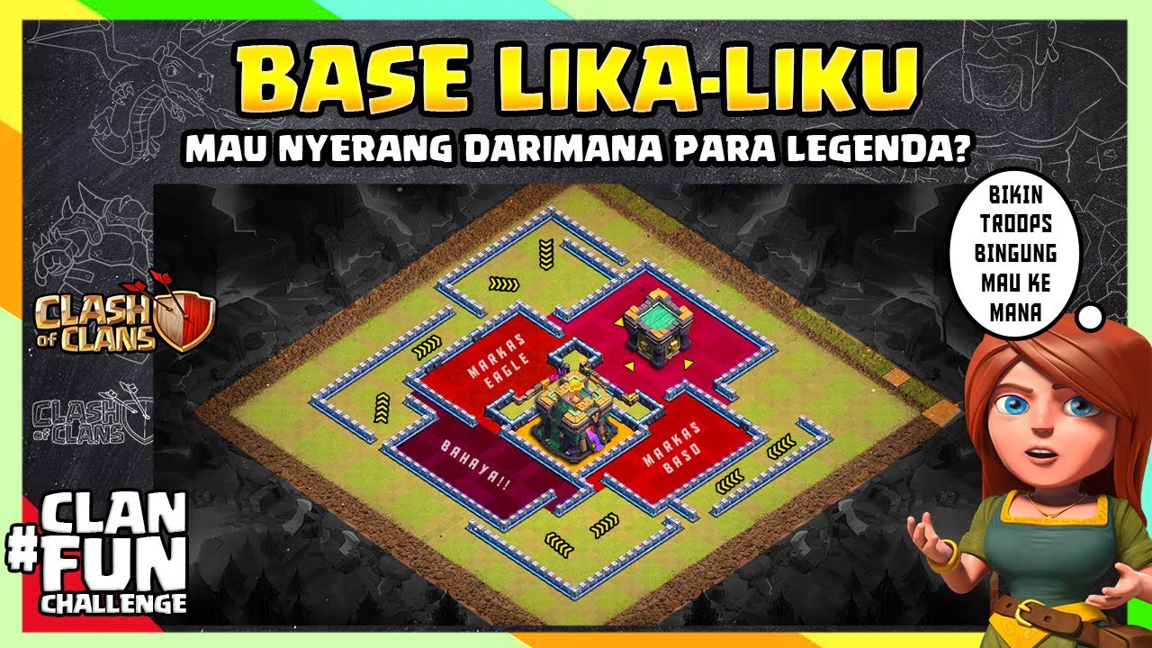 PUSING Base LIKA LIKU CoC Membuat LEGENDA BINGUNG CFC Indonesia 