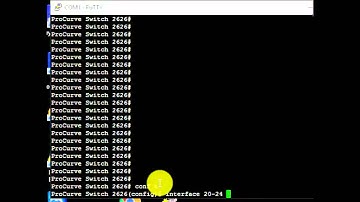 HP Procurve Switch 2626 disable/enable interface