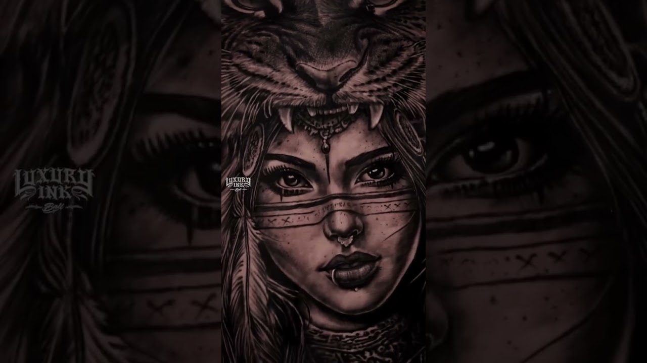 “NATURE AND WILDLIFE” NATIVE BACK PIECE TATTOO  DONE USING 