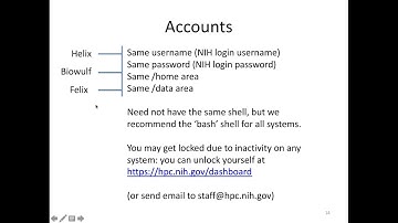 Biowulf Accounts and the Login Node