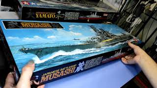 JAPANESE BATTLESHIP MUSASHI  1/350  TAMIYA  ITEM78016  Unboxing real on box