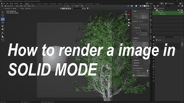 How to render a image in solid mode. Blender