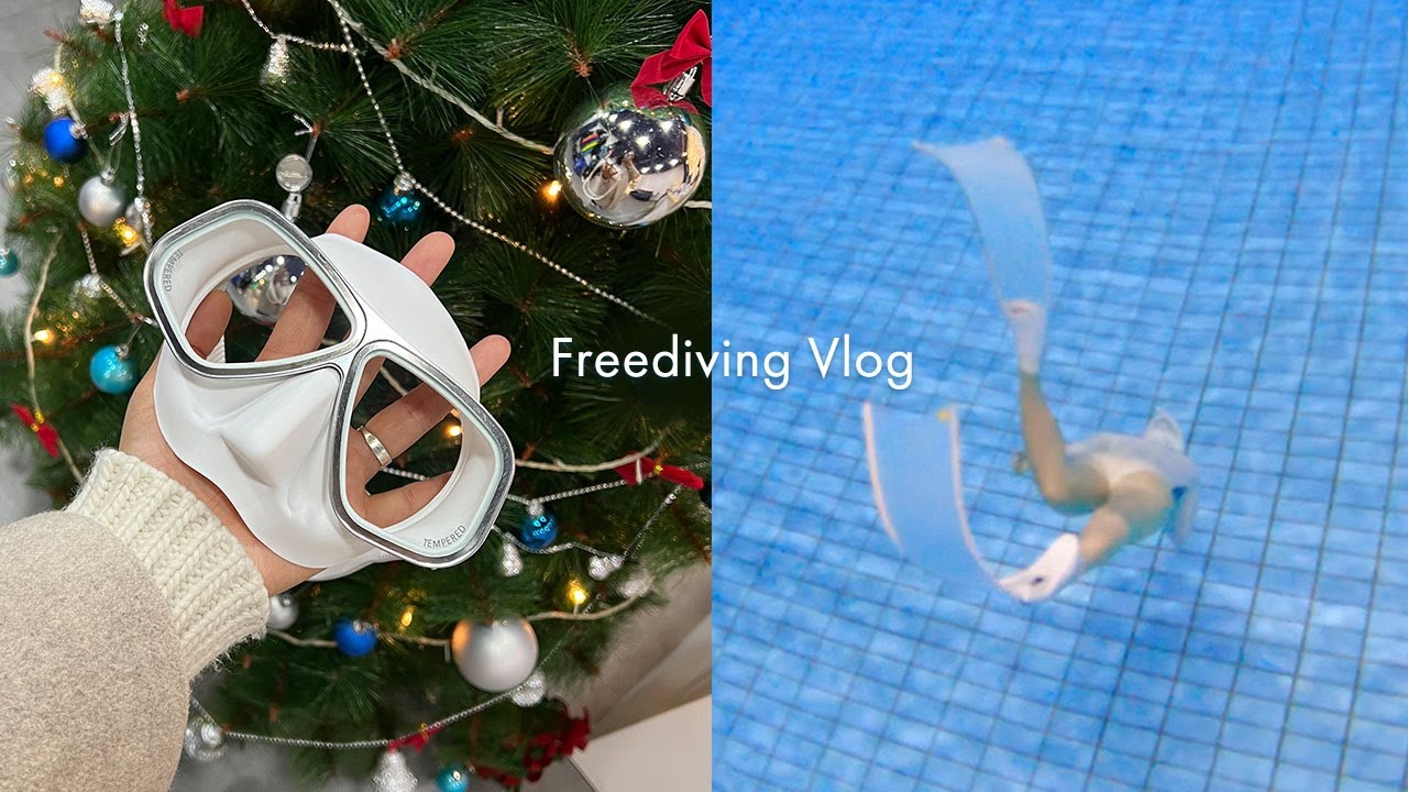 첫 마스크 망가진 이야기😵‍💫New 프리다이빙 마스크✨아폴로 바이오 메탈 후기🤍프리다이빙 브이로그