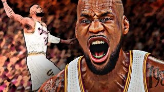 NBA 2K16 - LeBron James Monster Dunk vs The Raptors