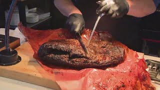 Dean cooks at the Weber Grill cooking school