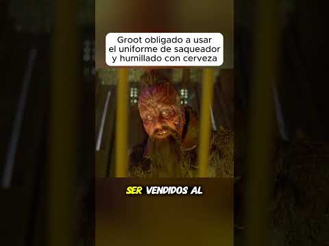 Groot obligado a usar el uniforme de saqueador y humillado con cerveza.#shorts #viralvideo
