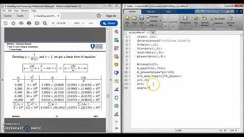 System Identification using Linear Regression with Matlab