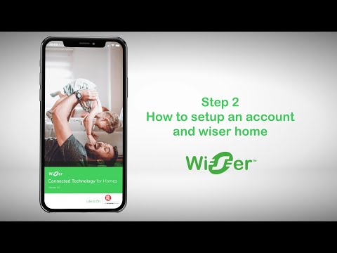 Setting up account in the Wiser by SE app