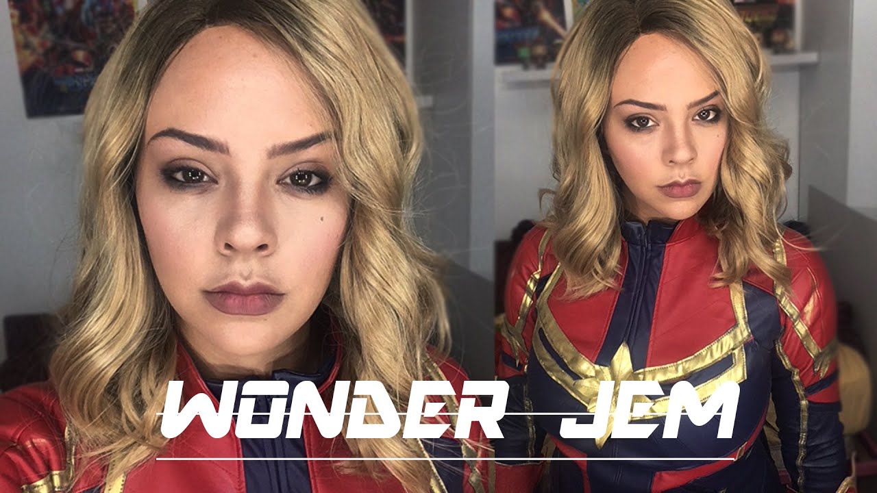 CAPTAIN MARVEL / THE WONDER JEM / MAKEUP TUTORIAL - YouTube