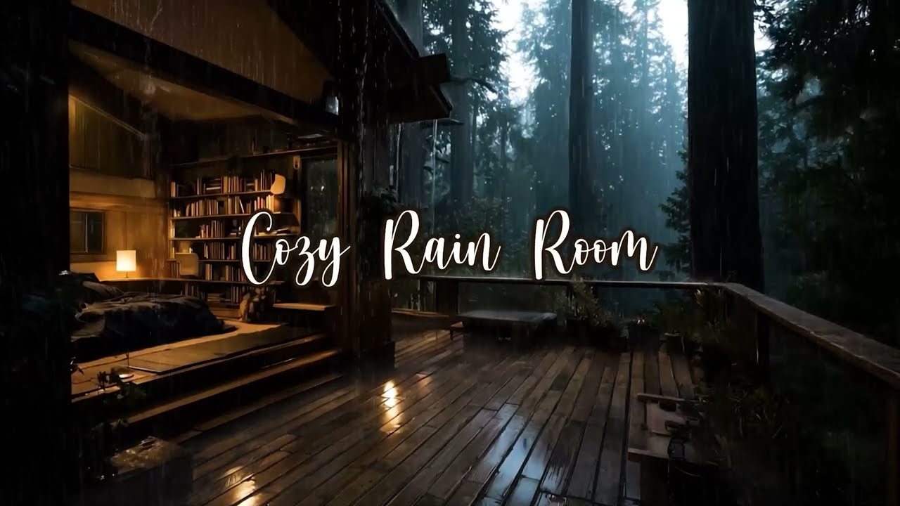 🌲Peaceful Forest Rain for Depression and Tension in the Evening – Soothe the Soul