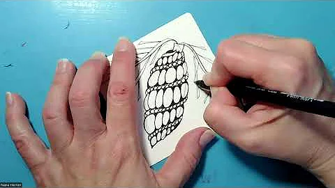 Advent Tangles 2024 Day 18 (and Tangle of the Week 51): Purk