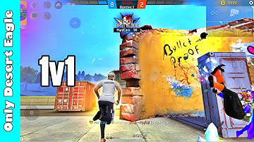 Only Desert Eagle Challenge | 1v1 Custom Gameplay Free Fire | Red Number or Wot?