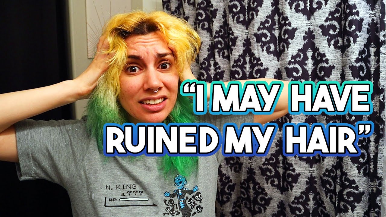 Bleach Fail... I maaay have ruined my hair (Punky Colour to the rescue!)