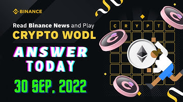 Binance Crypto WODL:  💯 Right Answer Today | Play WODL GET $25,000 in CHR Token | ZI-Hacks