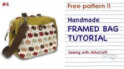 Tutorial Menjahit Tas Frame dengan Pola Gratis - Durasi: 23.43. 