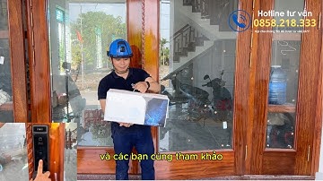 Chi tiết khoá cửa nhận diện khuôn mặt 3D model cao cấp DSL X7R, chỉ cần xem video là lắp đặt sử dụng