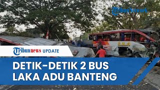 Detik-detik Kecelakaan Bus Eka vs Sugeng Rahayu di Ngawi, Beradu Moncong saat Kecepatan Tinggi