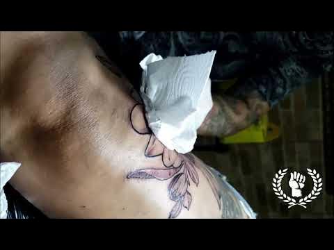 Tattoo Dama xadrez TIMELAPSE by Rafáel Riberio (Nossa Honra) 