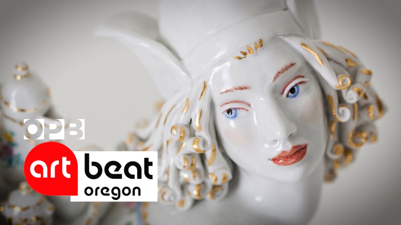 Chris Antemann's 18th-century-inspired porcelain figurines offer a
