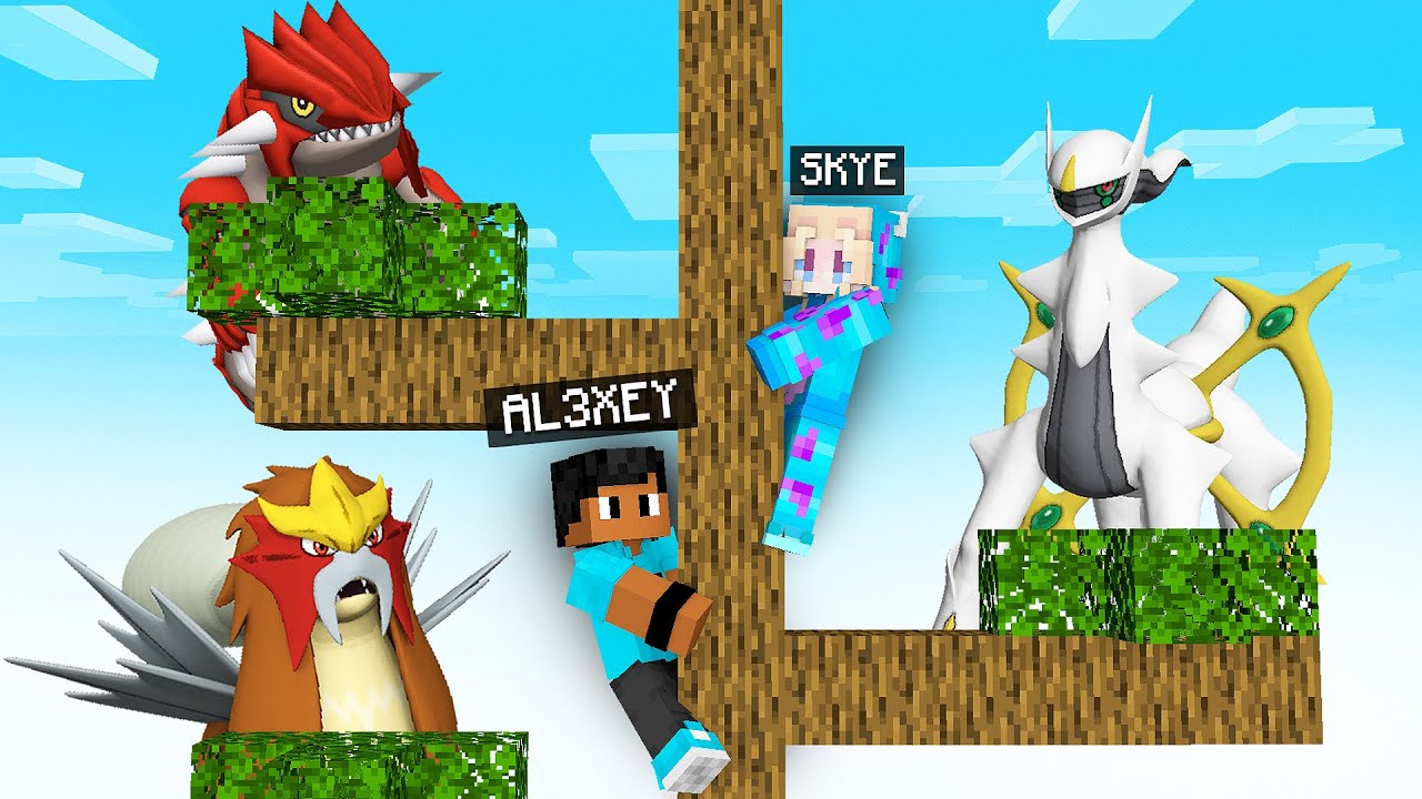 Não CAIA DA ÁRVORE de POKEMONS LENDÁRIOS no Minecraft