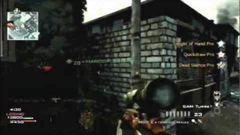 MSR Sniping Gameplay WiiMote CoD MW3 Wii