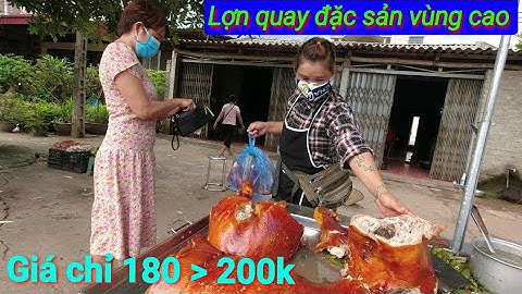 em gái bán chặt lợn quay quá đỉnh và chuyên nghiệp