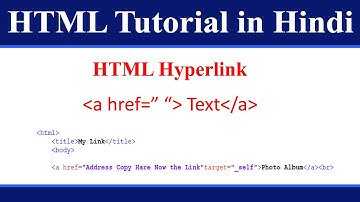 How to Create Hyperlink in HTML | HTML Tutorial in Hindi | Learn HTML Hyperlink Attributes