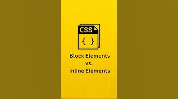 Inline and block elements in css. #javascript #html #shortvideo #education #learning