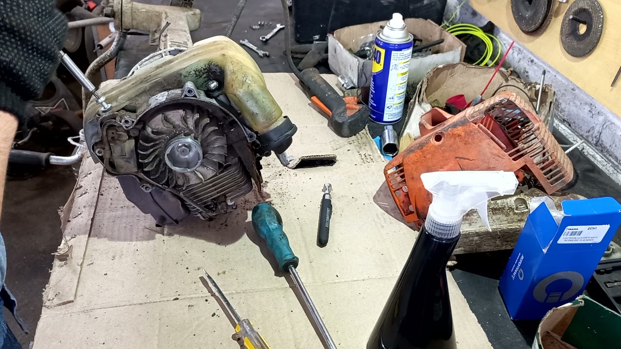 Desarme fs 450 para cambio de embrague - YouTube