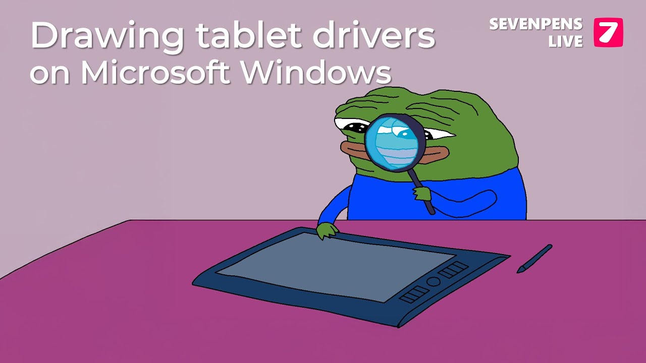 The entire story of Windows drawing tablet drivers, i guess