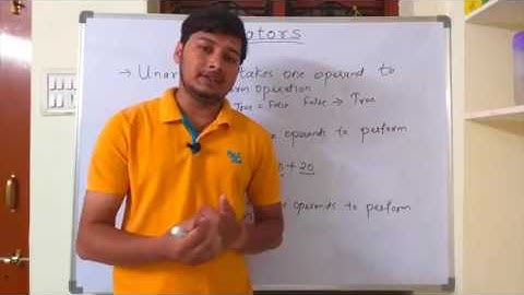 C Tutorial (Hindi) Lecture-13 What is Operator | Unary Operator | Binary Operator | Ternary Operator