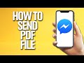 How To Send PDF File On Messenger Tutorial