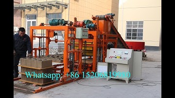 QT4-25 full automatic vibration block moulding machine for concrete hollow block in accra ghana