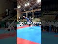 Девушка - удар ногой в прыжке / Girl - jumping kick