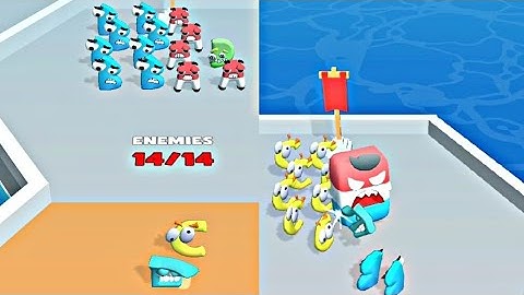 Alphabet Run ABC Letter Go - Gameplay New Mobile Games 1-5 (android,iOS)