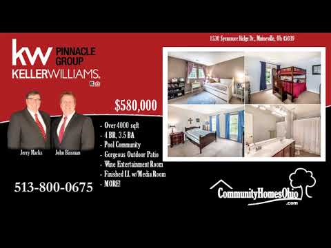 1530 Sycamore Ridge Dr, Maineville, OH home video tour