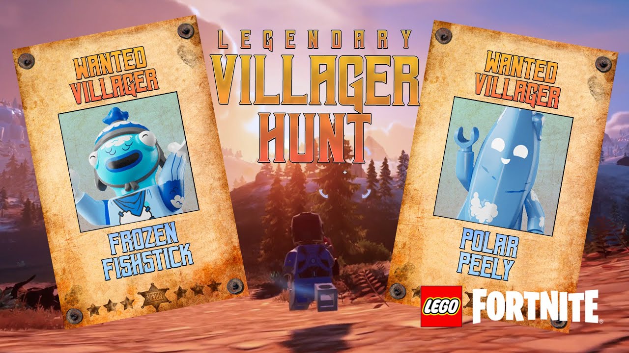 LEGO Fortnite Legendary Villager Hunt Frozen Fishstick & Polar Peely