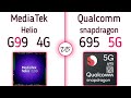 Mediatek helio g99 vs snapdragon 695  realtime comparison 