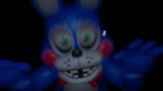Toy Bonnie just casually jumpscares in the 6AM Screen of FNaF Help Wanted