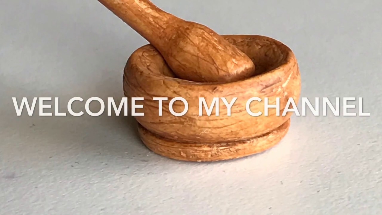 Wooden Mortar and Pestle Miniature DIY YouTube