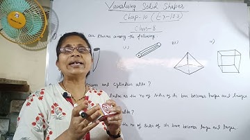 Class 8 || Ch-10 || Visualizing Solid Shapes | Ex 10.3 | Q No.- 3 & 4 | NCERT | Math