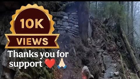 Building a secret warm survival shelter under the root of a large tree, cozy bushcraftcave#1million 