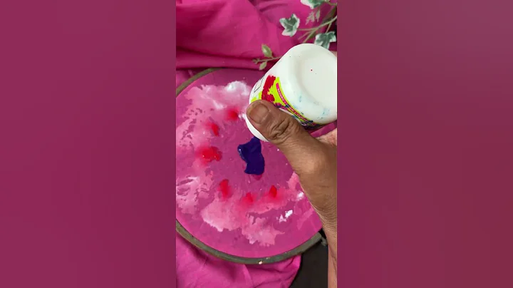 Fabric painting new techniques #wetonwet #kaviartstudio #fabricpainting #shorts #yt