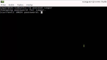 How to change the password for user in Linux Shell terminal